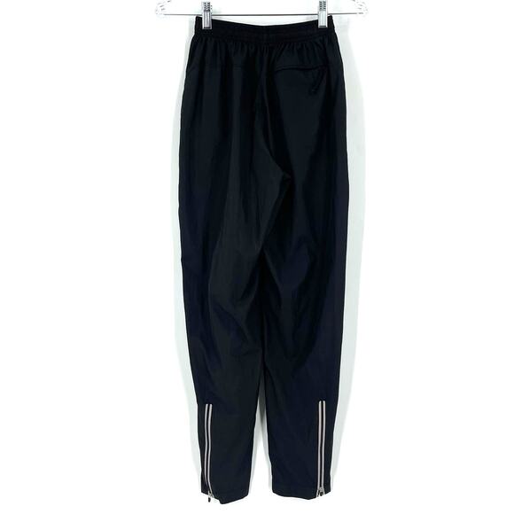 Asics Nylon Gym Pants Black Small High Rise - Picture 2 of 6